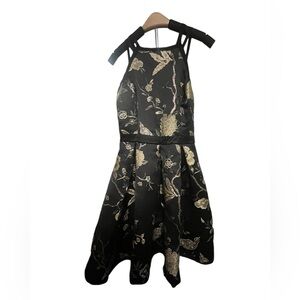 Worn ONCE ! Yaya &co black with gold embroidered dresses